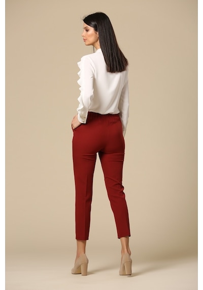 Embenur 1015 Bayan Pantolon Kiremit Çok Renkli