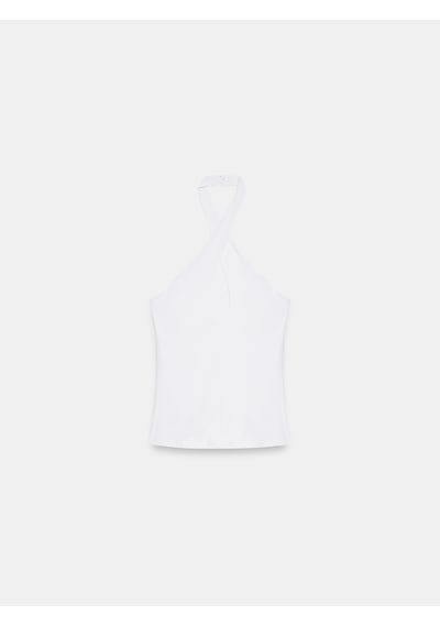 DİLVİN 21267 Halter Top-beyaz