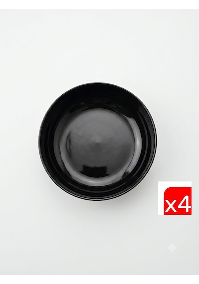Kütahya Porselen Moderna Çorba Kasesi Siyah 15cm Mod15ks740104 4 Lü