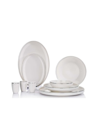 Schafer Adel Platin Yemek Takımı - 56 Parça - Platin - 1s0020 -01001-plt01
