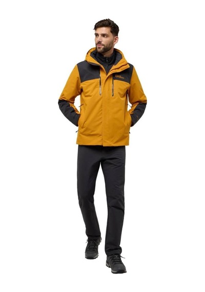 Jack Wolfskin Jasper 3in1 Erkek Outdoor Mont A61858 Black Olive
