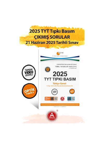 2025 Tyt Çıkmış Sorular-tıpkı Basım-bire Bir Ösym-21 Haziran 2025 Tarihli Sınav