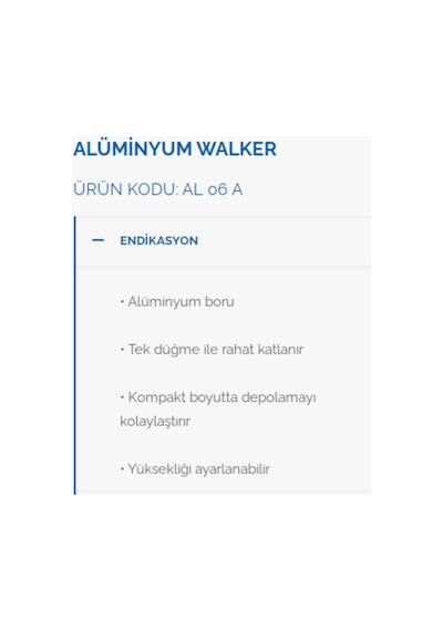 Lüx Ithal Hasta Yürüteci Alüminyum Walker Yürüteç Metalik