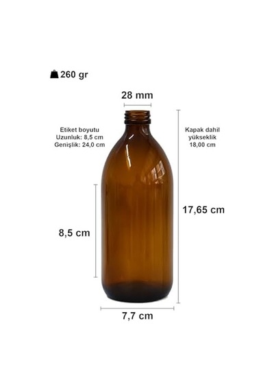Amber Ecza Şişesi, 500 Ml, Kahverengi Cam, Plastik Contalı Kilit Kapak, Hava Ve Sıvı Sızdırmaz, 28mm Ağız Çaplı, Parfüm Demlemek İçin Uygun, 2 Adet 500 Ml, Siyah Kapak