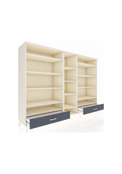 Hyperion Dolap 14 Raflı 2 Çekmeceli 220x44x163 Aytaşı-aytaşı/ant Aytaşı-aytaşı/antrasit Hyperion Dolap 14 Raflı 2 Çekmeceli 220x44x163 Aytaşı-aytaşı/ant Aytaşı-aytaşı/antrasit