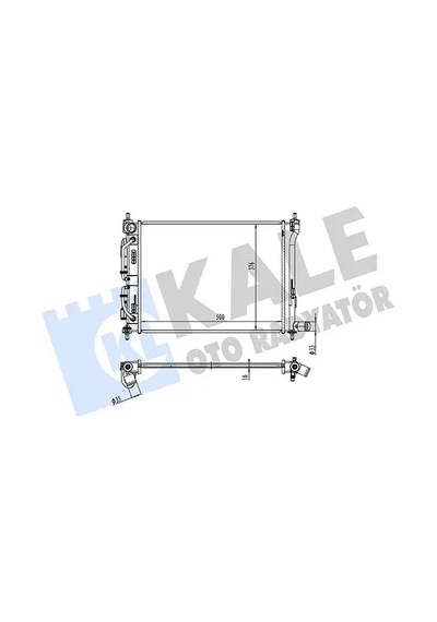 Kia Stonic Motor Radyatoru 1.4 2018-2024 G4lc Kale 363590