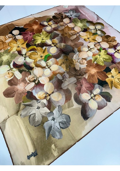 İpekal Fresh Soft Pamuk Eşarp - 05082 - 90 X 90 / 13 Gold - Kiremit 13 Gold - Kiremit