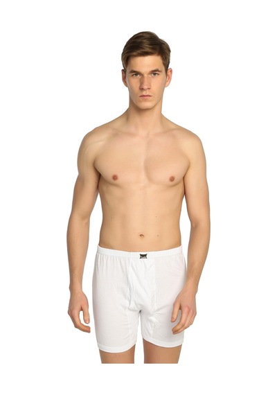 Tutku Erkek Beyaz 6'Lı Paket Penye Boxer Beyaz