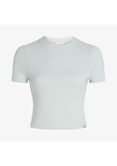 Calvin Klein Fitted Kadın Mavi T-shirtdüzj20j225239