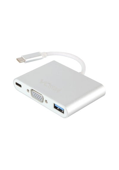 Vcom Cu426M Type-C-M To Vga-F Usb 3.0-F Type-C-F  Çevirici