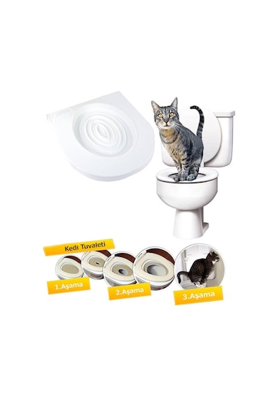 Microcase Kedi Tuvalet Eğitim Seti Kedi Klozet Aparatı - AL3229