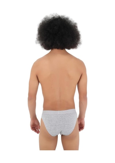 Cnt Erkek Slip Külot Boxer Bel Likralı 6'lı Premium Kutuda Gri Gri