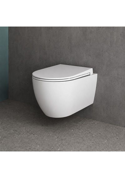 Dura Bagno Siena Asma Klozet Rimless 52,5 Cm Yavaş Kapanır Kapak Dahil Beyaz Dbo.36.01.03.03