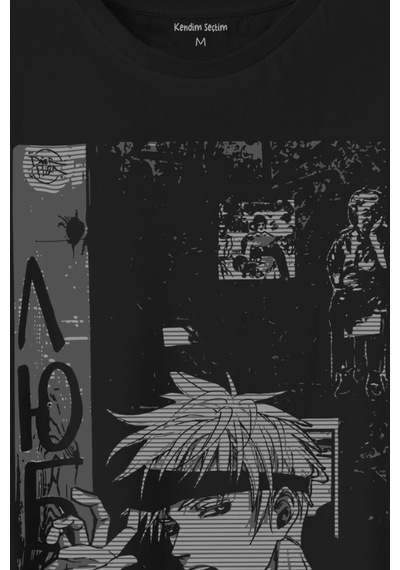 Fondo De Pantalla Anime Baskılı Tişört Unisex T-shirt 001