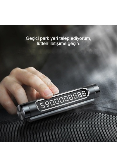 Araba Park Numaratörü Led Işıklı Gizlenebilir Telefon Numarası