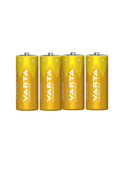 Varta 4114 Longlife Alkalin C Orta Boy Pil 4'lü Paket