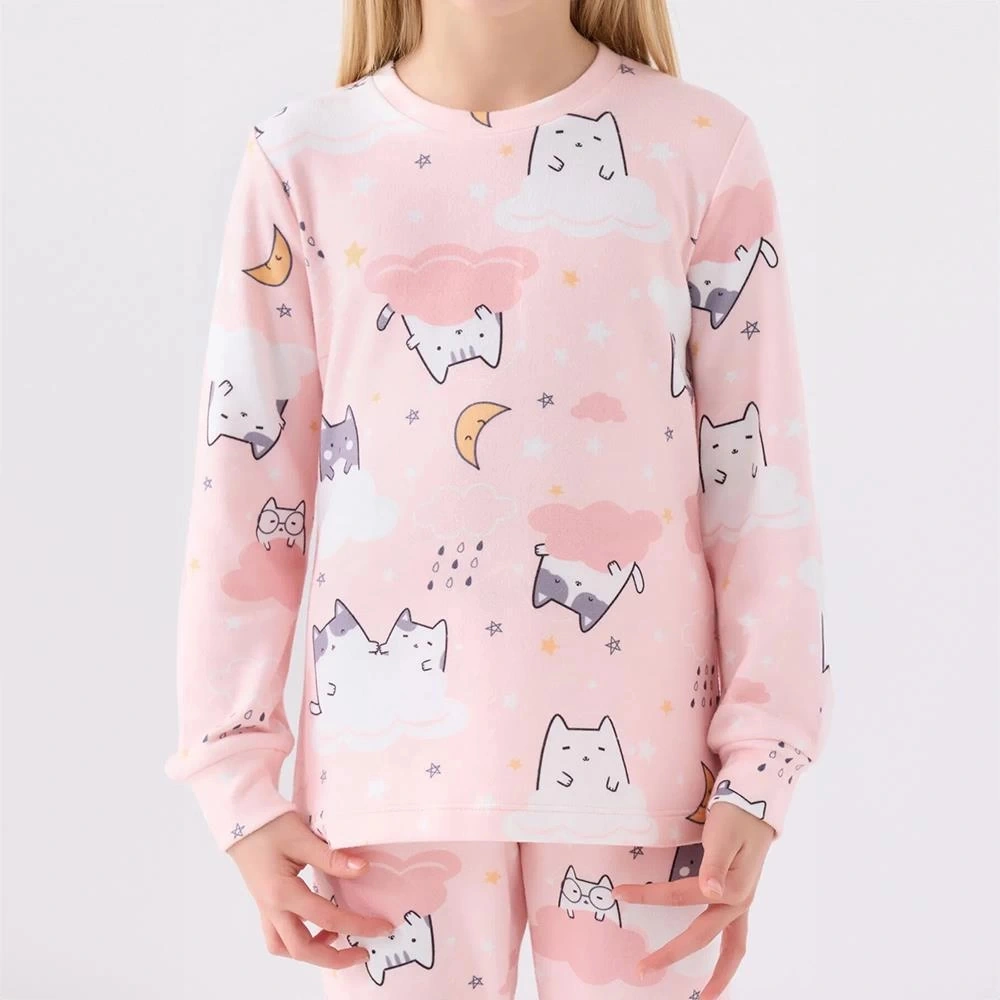 Rolypoly Rp3460c Kız Çocuk Kışlık Pijama Takım AÇIK PEMBE