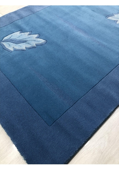 Saray Halı Terra 9021 Blue 120X170 Düz Renk Mavi Halı !