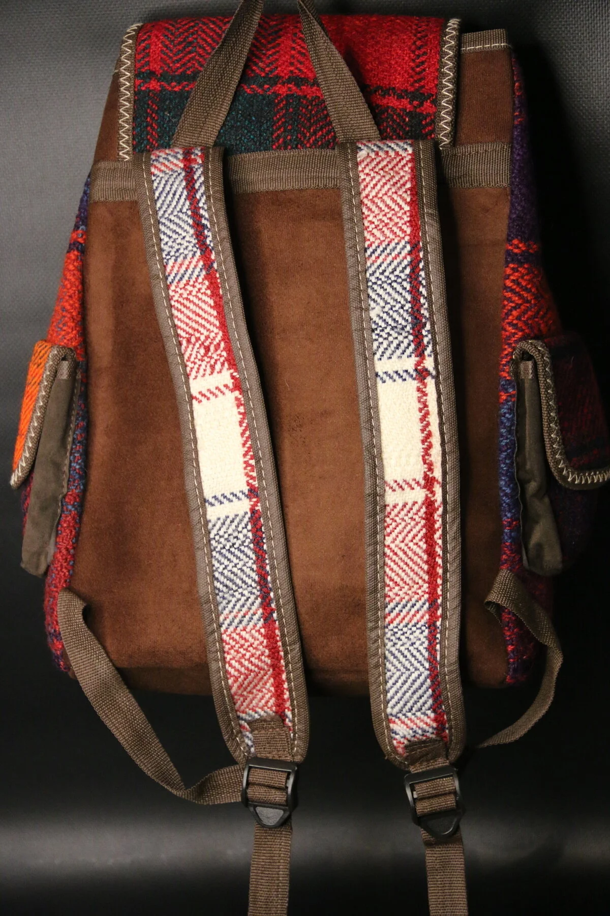 Pujiva Etnik 4cep Sırt Kalite Dokuma Kilim Çanta En 35-boy:40 Cm Karışık/Çok Renkli