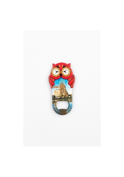 İspanya Temalı Baykuş Magnet Kapak Açacak