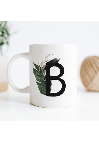 B Harfi Baskılı Çiçek Desenli Dekoratif Baş Harf Baskılı Kupa Bardak B Harfli Kahve Bardağı Beyaz - Çok Renkli B Harfi Baskılı Çiçek Desenli Dekoratif Baş Harf Baskılı Kupa Bardak B Harfli Kahve Bardağı Beyaz - Çok Renkli