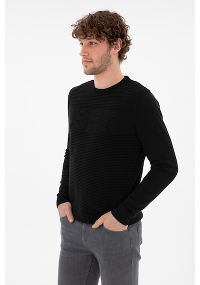 U.S. Polo Assn. Erkek Slim Fit Bisiklet Yaka Siyah Kazak 50293089-VR046 U.S. Polo Assn. Erkek Slim Fit Bisiklet Yaka Siyah Kazak 50293089-VR046