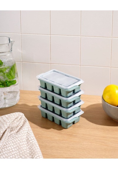 Mini Silikon Küp Buz Kalıbı Buzluk 7,5 X 13 X 3,4 Cm Plastik Diğer