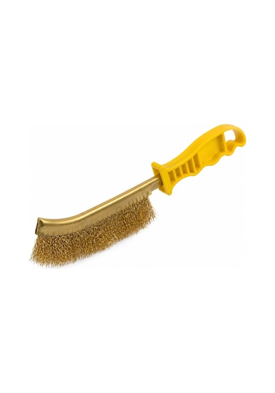Orret Home Plastik Saplı Tel Fırça Pas Temizleme Fırçası Izgara Temizleme Fırçası Tost Makinesi Temizleme Fırçası Yağ Kir Pas Kazıma Çelik Tel Fırça 24 Cm Dayanıklı Asorti Renk