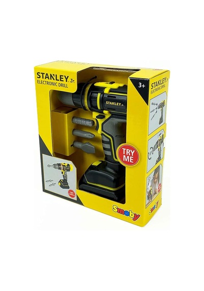 Smoby Stanley 3 ü 1 Arada Işıklı Oyuncak Elektronik Matkap, Akülü