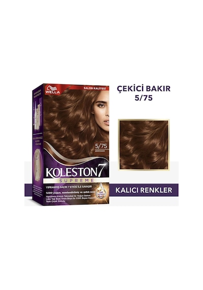 Koleston Supreme Kit Saç Boyası 5/75 Çekici Bakır