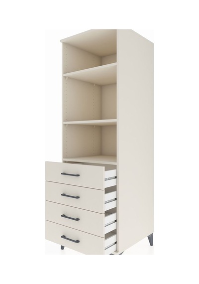 Kronos Dolap 3 Raflı 4 Çekmeceli 60x59x182 Aytaşı-aytaşı Aytaşı