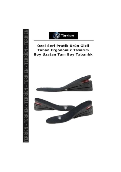 Terrien Özel Seri Pratik Ürün Gizli Taban Ergonomik Tasarım Boy Uzatan Tam Boy Tabanlık Çok Renkli