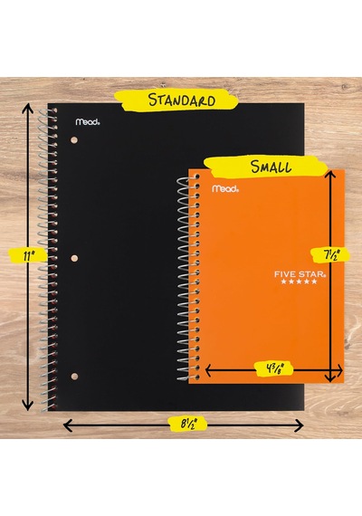 Spiral Defter, 1 Konu, Kolej Çizgili Kağıt, 7 X 4-3/8, Kişisel Boyut, 80 Sayfa, Turuncu 450048cd1-ecm Çok Renkli