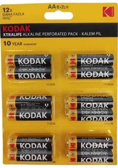 Kodak Xtralife KAA6/2 Kalem Pil 12'li