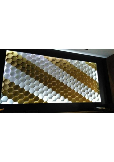 3d Mozaik 1 M2 Duvar Tavan Panel Beyaz