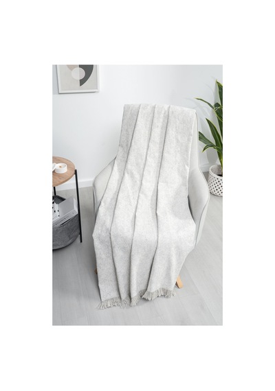 Çok Amaçlı Pamuklu Örtü- Kanepe-koltuk Şalı-koltuk Örtüsü 170x220-765 Gri 4