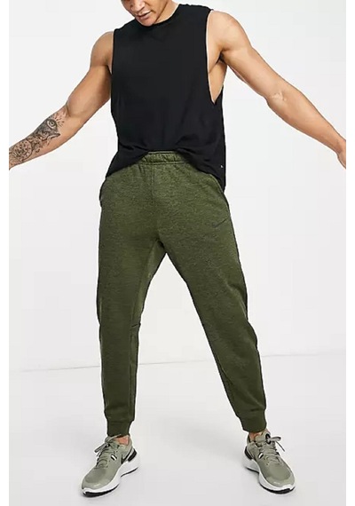 Nike Dri Fit Fleece Tapared Running Konik Yeşil Eşofman Altı Yeşil