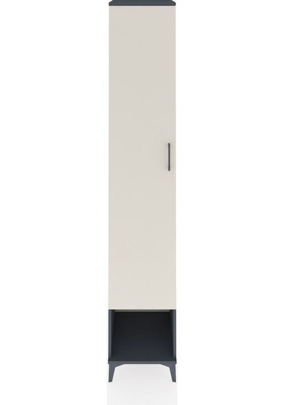 Hyperion Dolap 6 Raflı Tek Kapaklı 44x44x243 Antrasit-aytaşı Antrasit