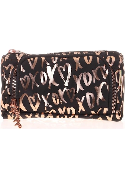 Kaukko Brokar Plump Kalem Çantası Xoxo Siyah K2521
