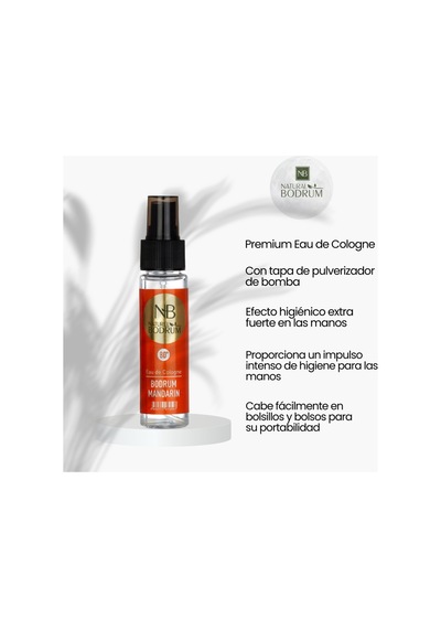 Mandarin Kolonyası 60 Ml Sprey Bodrum Mandarinsı Cep Boy Seyahat %80 Alkollü