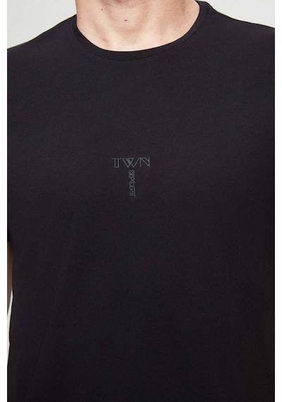 D's Damat Regular Fit Siyah Baskılı %100 Pamuk T-shirt 2EC14ORT05214 Siyah