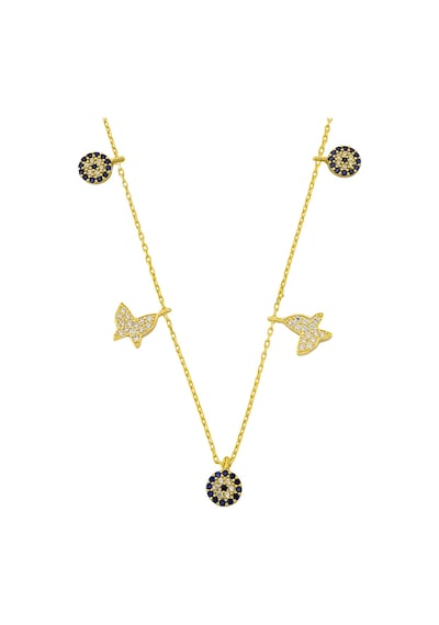 Kelebek Charm Kolye 718901 Gold Gümüş