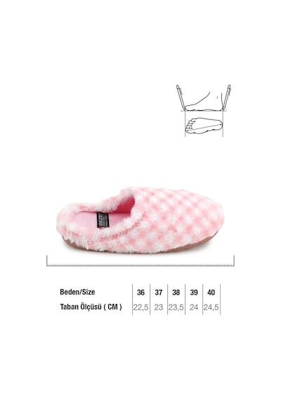 Gezer Kadın Kışlık Ev Bahçe Gondol Rahat Taban Terlik Gt1kzm.16074.00.020.39 Pembe