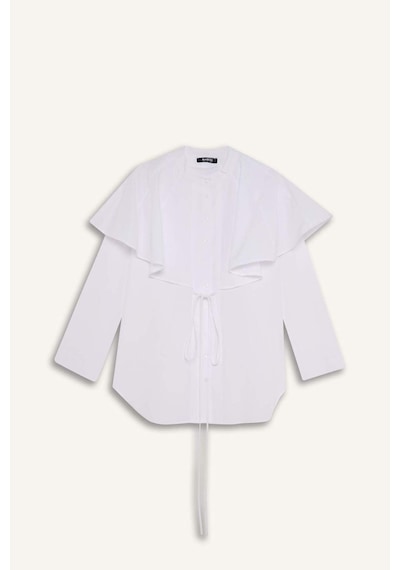 Defacto Relax Fıt Terry Cotton Uzun Kollu Tunik F7344ax26sper105 Ekru-er105