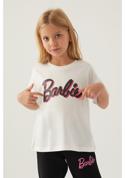 Barbie Kız Çocuk Krem Tshirt 5274-43505 Krem