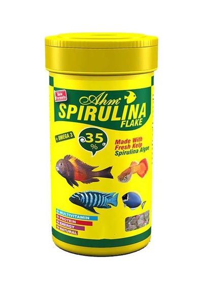 Ahm Spirulina Flake Bitkisel Ciklet Pul Balık Yemi 250 ML