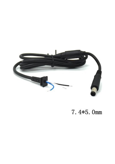 Koodmax - Hp Dell Uyumlu İğne Uç 7.4 5.0mm Adaptör Şarj Aleti Tamir Kablosu - 7.4x5.0mm Dc Kablo