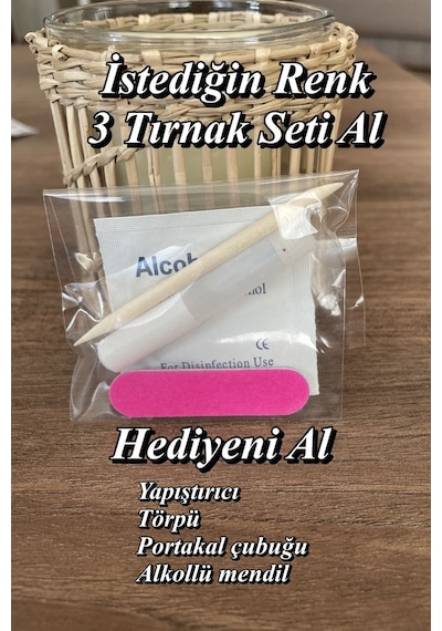 24 Adet Renkli Mat Kısa Takma Tırnak Oval-kare 1051 Siyah İnci