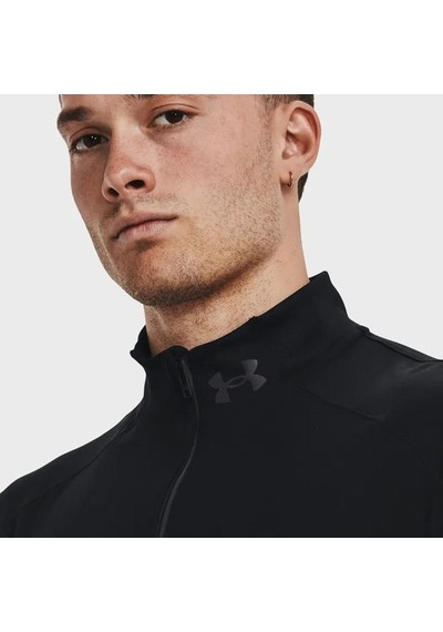 Under Armour Launch Pro 1/4 Zip Erkek Siyah Polo Yaka Tişört