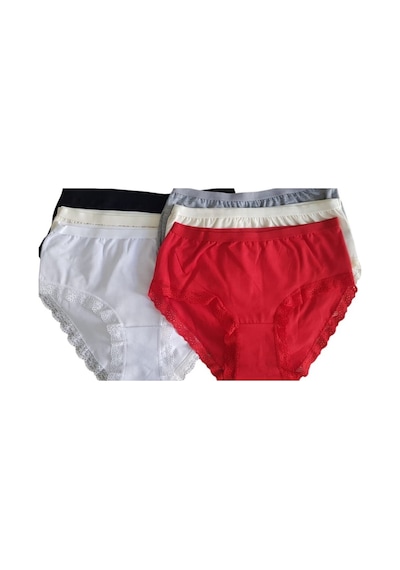 Tutku 12' Li Bayan Işık Bato Bikini Külot 0948 Çok Renkli